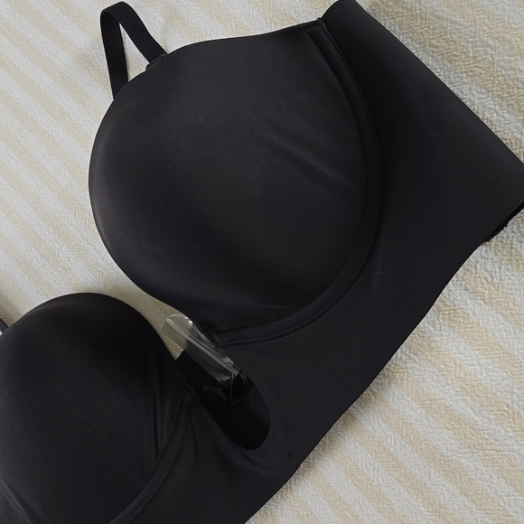 SKIMS Deep Plunge Bra Size:2X Onyx - Picture 2 of 11